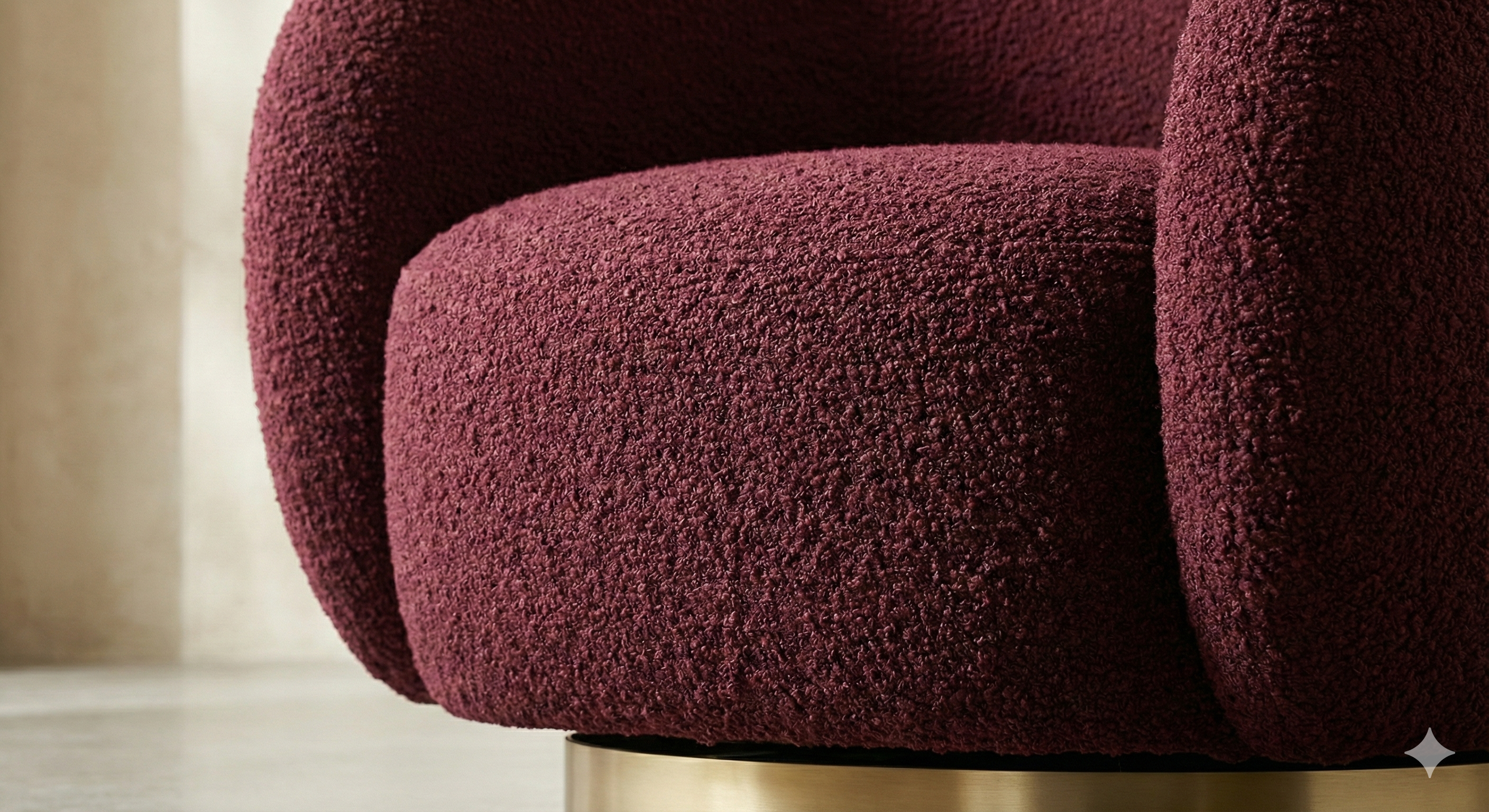 Gwyneth Bouclé Swivel Chair