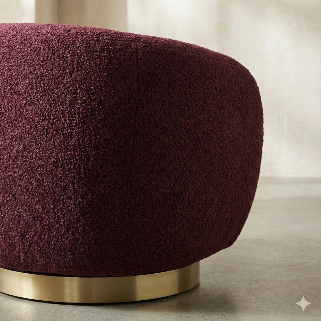 Gwyneth Bouclé Swivel Chair