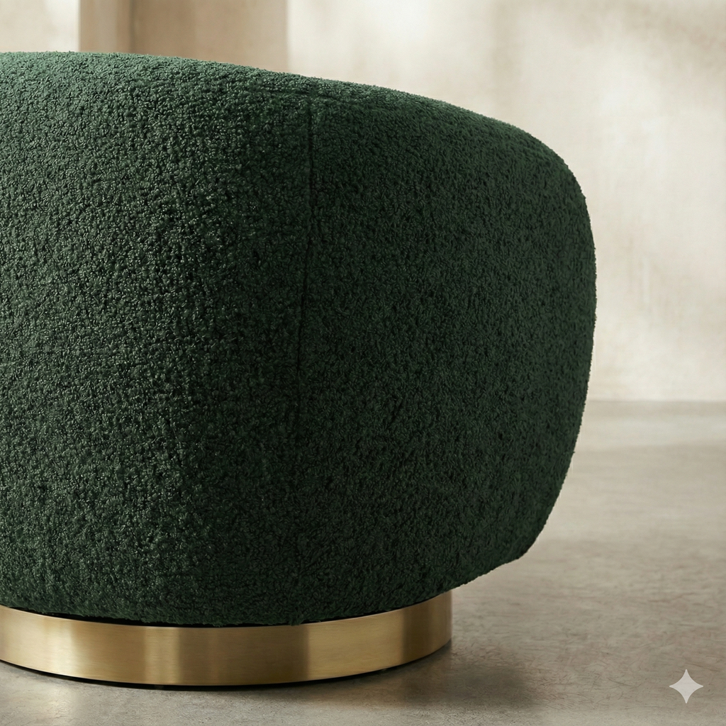 Gwyneth Bouclé Swivel Chair