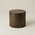 Obsidian Drum Side Table