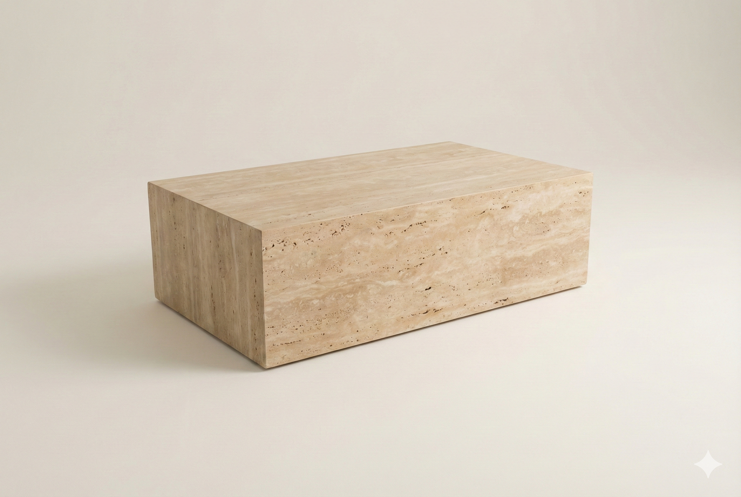 Siena Travertine Side Table